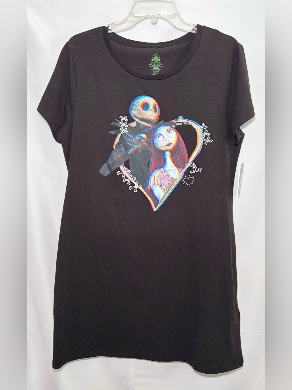 Disney Nightmare Before Christmas Jack Skellington & Sally T-shirt Dress